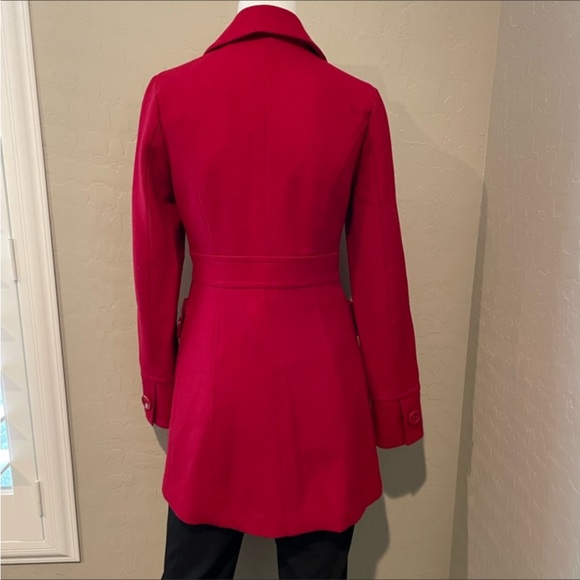 Anthropologie's Tulle Red Wool Coat - Picture 2 of 6